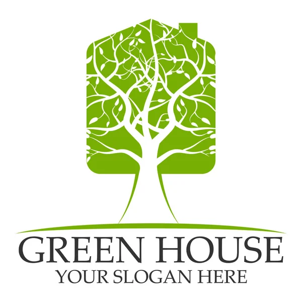 Логотип Eco House — стоковый вектор