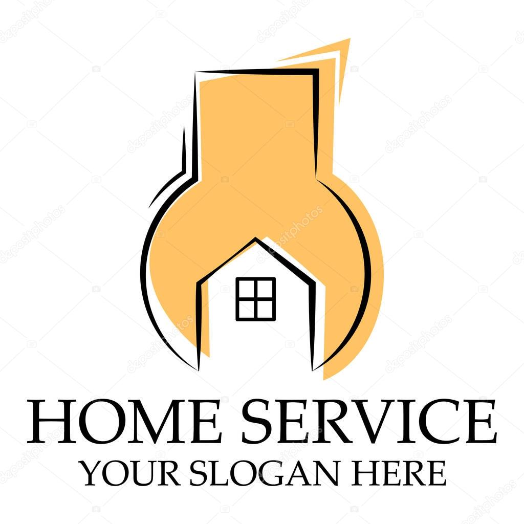 Home service logo template design vector eps 10