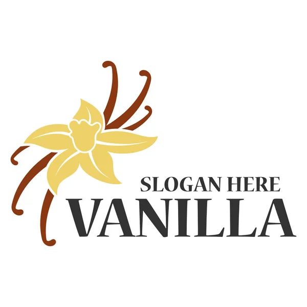 Plantilla de logotipo de vainilla — Vector de stock