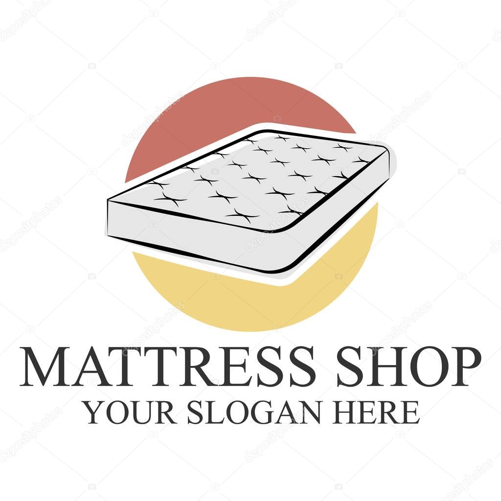 Mattress logo template design vector eps 10