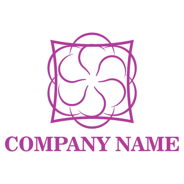 Modelo de logotipo da loja de flores — Vetor de Stock