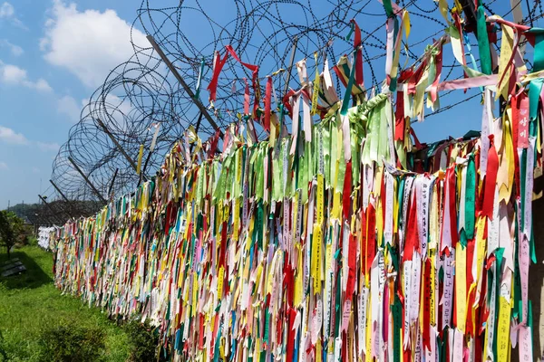 demilitarised bölgede Dmz Özgürlük Köprüsü, Güney Kore, Asya çiti, dua şeritler milyonlarca bağlı