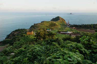 Işık Dragon at last kafa rock, Yongmeori kenarı, Sanbang-ro, Jeju Adası, Güney Kore