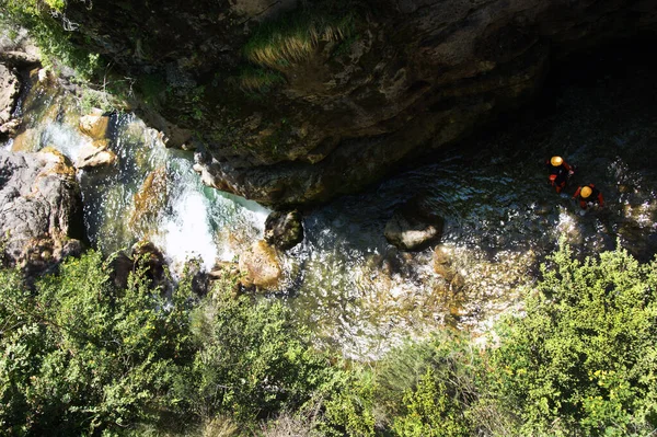 Pireneler 'deki Ordesa ve Monte Perdido doğal parkı. Huesca İspanya