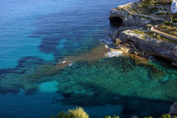 Képeslapok Cala Millor szigetén Mallorca, Spanyolország — Stock Fotó
