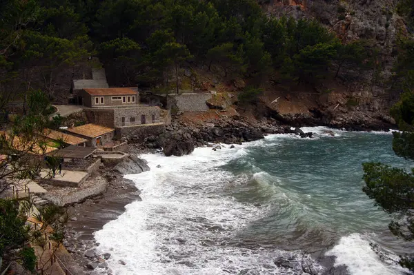 İspanya 'nın Mallorca adasındaki Cala Millor' ın kartpostalları.