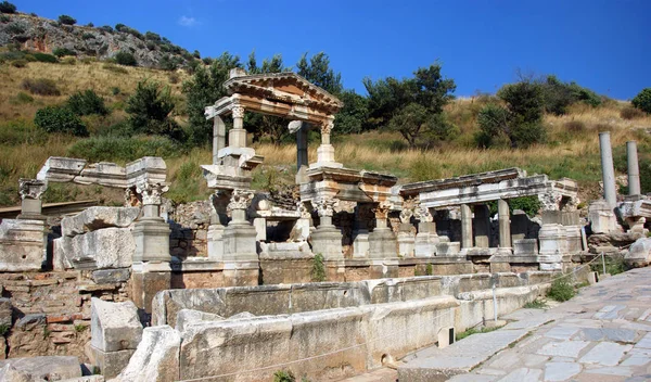 Ephesus ősi városa, a mai pulyka nyugati részén. — Stock Fotó