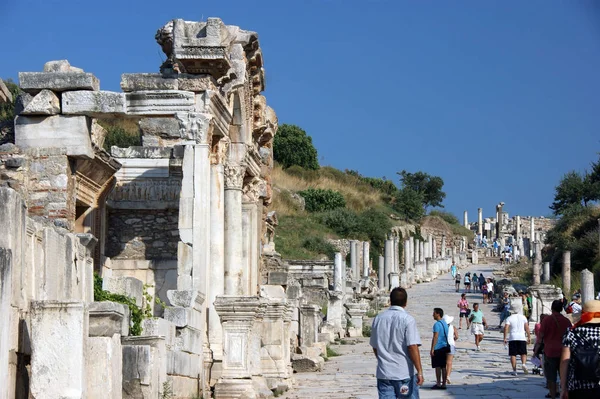 Ephesus ősi városa, a mai pulyka nyugati részén. — Stock Fotó