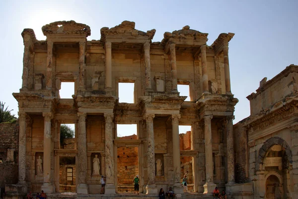 Starověké město Efesus, v západní části současného krocana — Stock fotografie