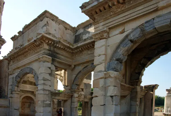 Antik Ephesus şehrinde, çağdaş hindinin batı kısmında. — Stok fotoğraf