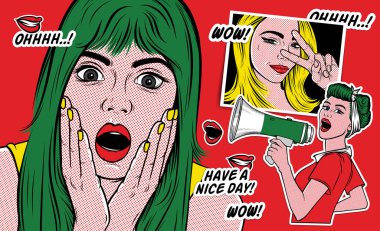 Pop Art stil moda yama 