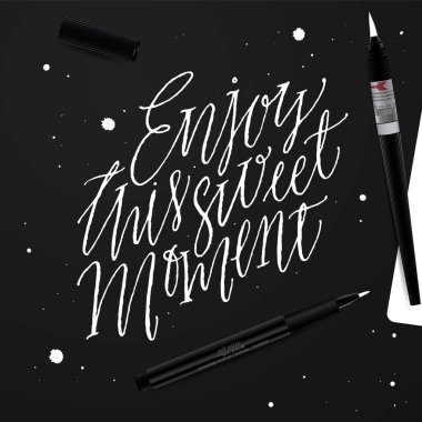 Tatlı bu anın tadını çıkarın.