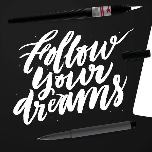Folgen Sie Ihren Träumen. — Stockvektor