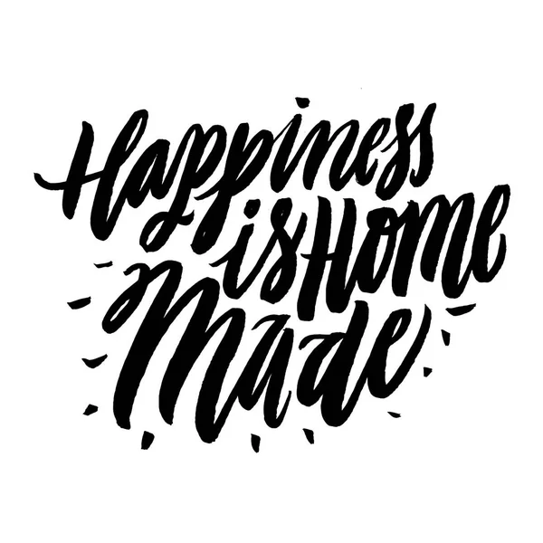 Happiness is Home Made. — Stock Vector