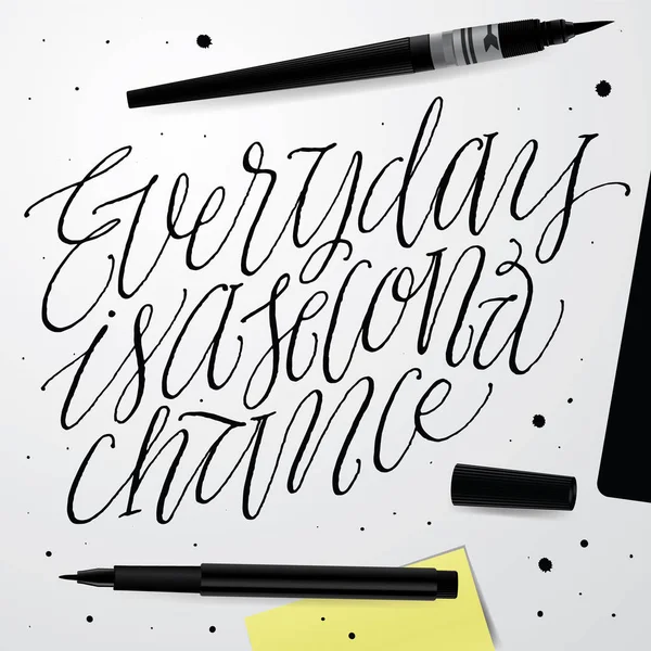 Her gün ikinci bir şans olduğunu. 