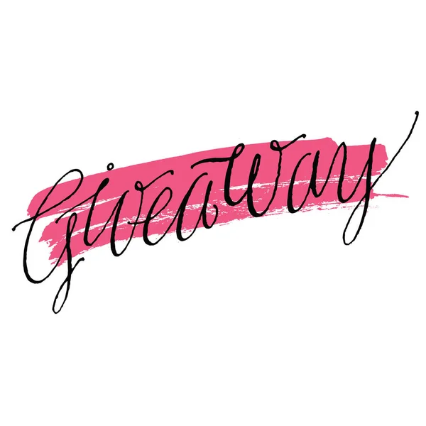 Giveaway banner voor sociale media — Stockvector