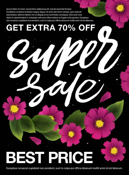 "Super Sale "affiche . — Image vectorielle