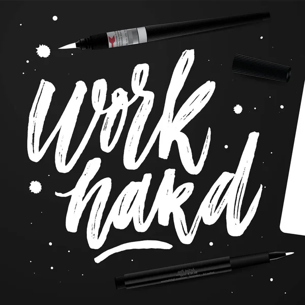 Work hard creative template — Stock Vector