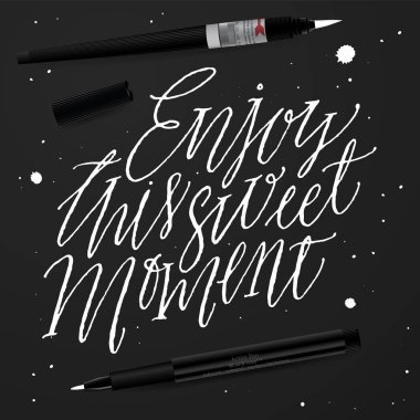 Tatlı bu anın tadını çıkarın.