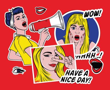 Serseri yamalar ve çıkartmaları kümesi