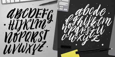 Hand lettering and custom typography. clipart