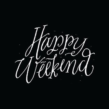 Mutlu hafta sonu tebrik kartı 
