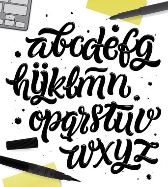 Kaligrafi komut dosyası yazı tipi.