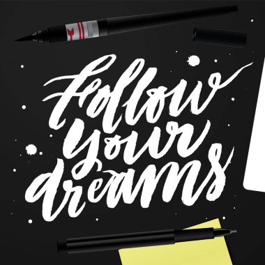 Hayallerinin peşinden. Yaratıcı şablonu 