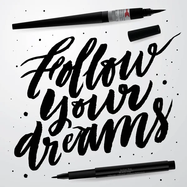 Folgen Sie Ihren Träumen. — Stockvektor