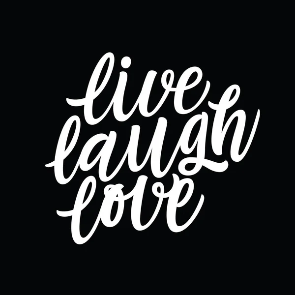 Illustration Live Laugh Love — Image vectorielle