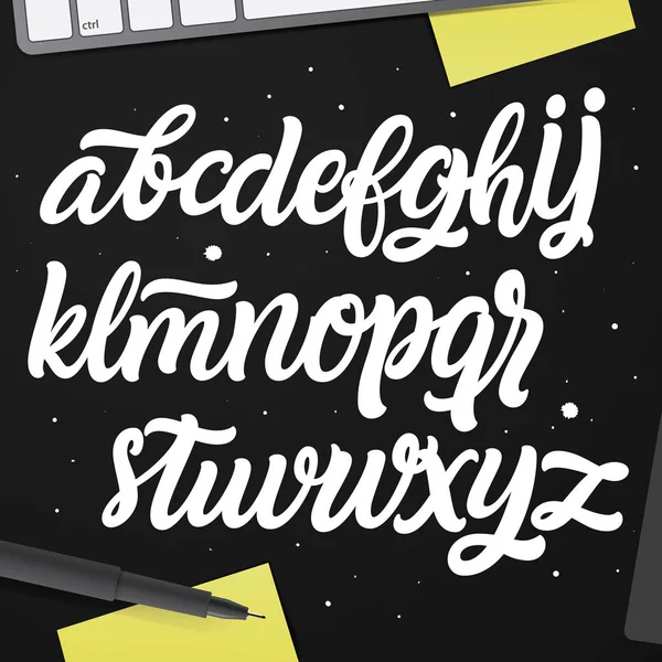 Typografisches Alphabet für Ihre Entwürfe — Stockvektor