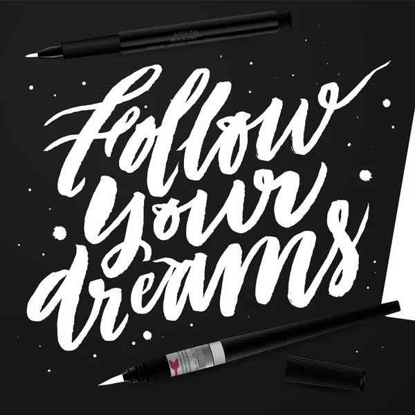 Sigue tus sueños. — Vector de stock