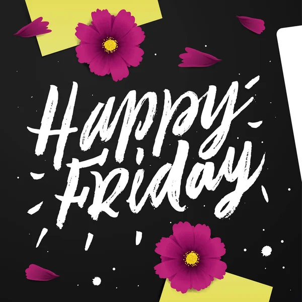 Happy Friday. Positieve offerte — Stockvector
