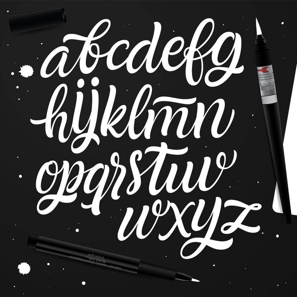 Handwritten alphabet for design