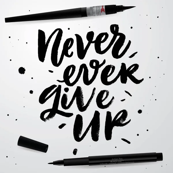 N'abandonne jamais . — Image vectorielle