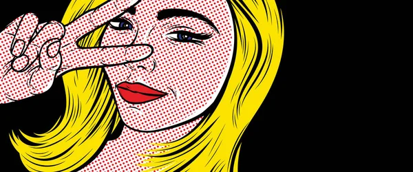 2 parmak işaret kız