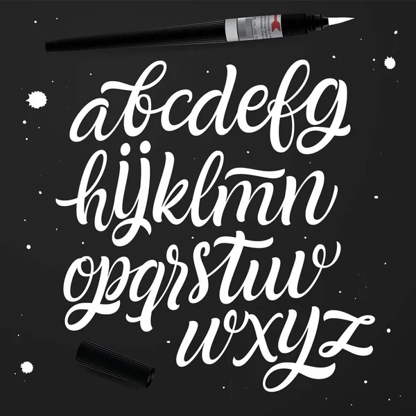 Tasarım için el yazısı alfabe