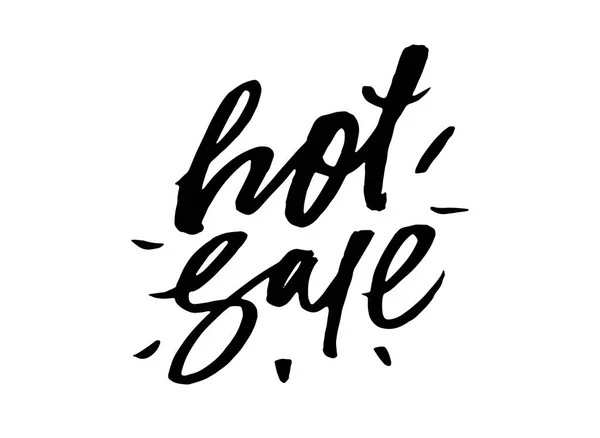 "Hot Sale "handwritten lettering — стоковый вектор