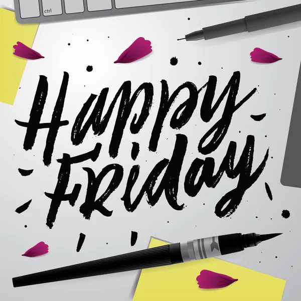 Happy Friday positieve offerte — Stockvector
