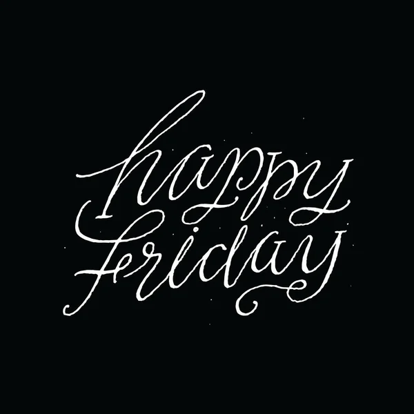 Fri yay. Happy friday. Vector lettering. — Stock Vector © alexgorka