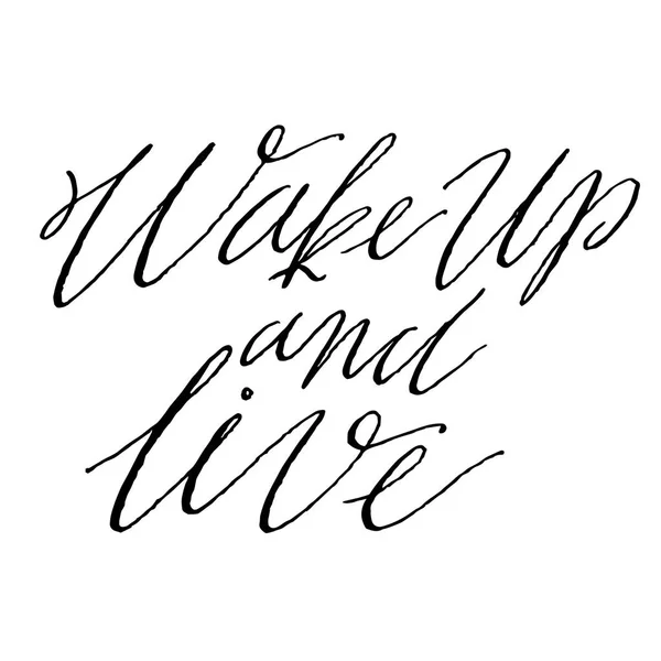 Wake Up and Live. — Stock Vector