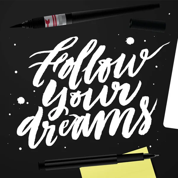 Hayallerinin peşinden. Yaratıcı şablonu 