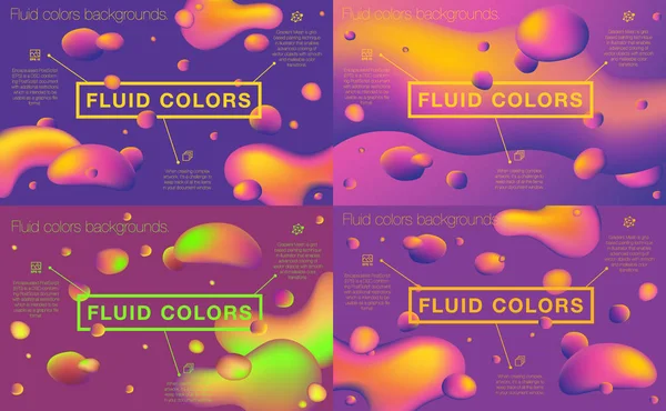 Astratto fluido colori di sfondo — Vettoriale Stock