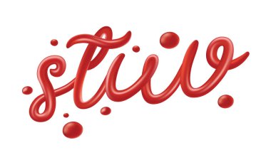 Domates ketçap yazı seti 