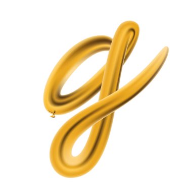 Metalik altın Abc Balonlar, altın harf alfabe.