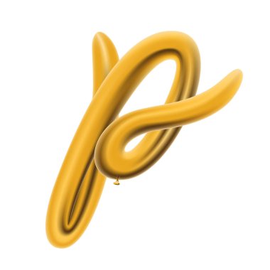 Metalik altın Abc Balonlar, altın harf alfabe.