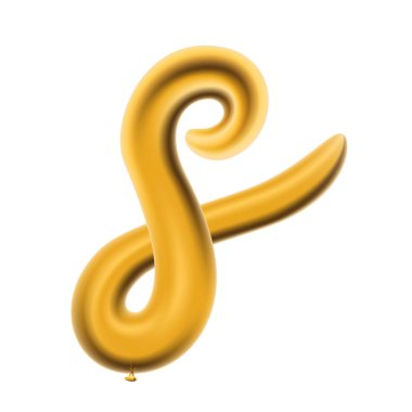 Metalik altın Abc Balonlar, altın harf alfabe.