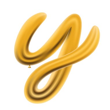 Metalik altın Abc Balonlar, altın harf alfabe.