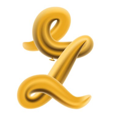 Metalik altın Abc Balonlar, altın harf alfabe.