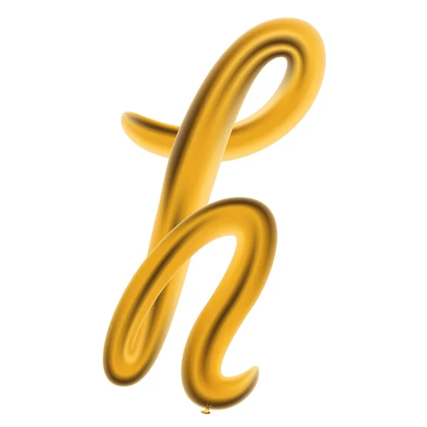 Μεταλλικά χρυσά Abc μπαλόνια, χρυσό γράμμα αλφαβήτου. — Διανυσματικό Αρχείο